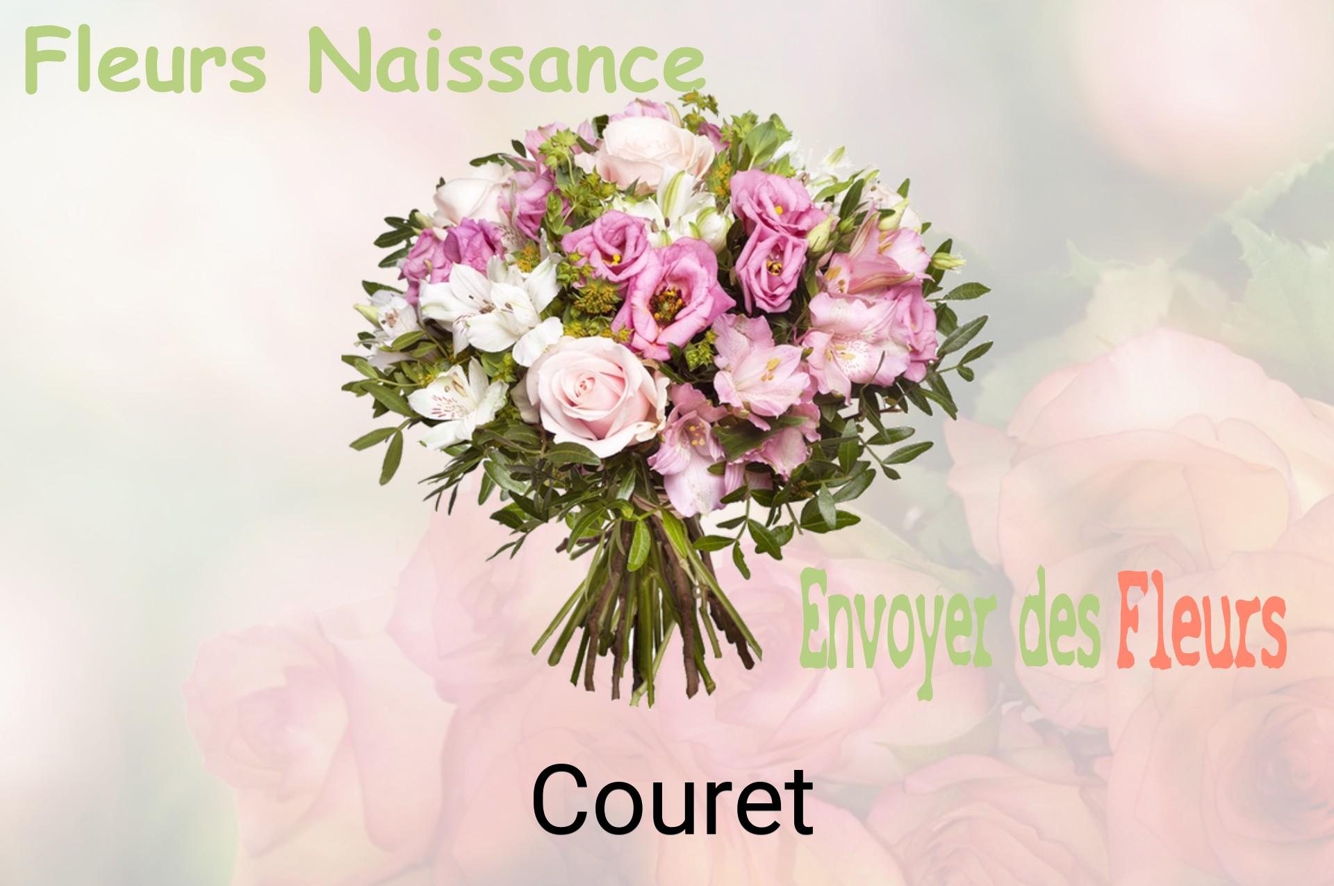 Bouquet de fleurs de naissance livré à Couret